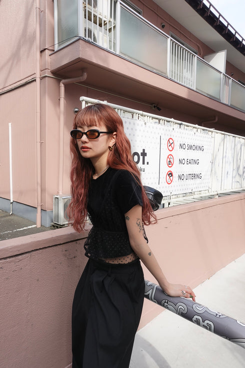 ドットチュールビスチェ